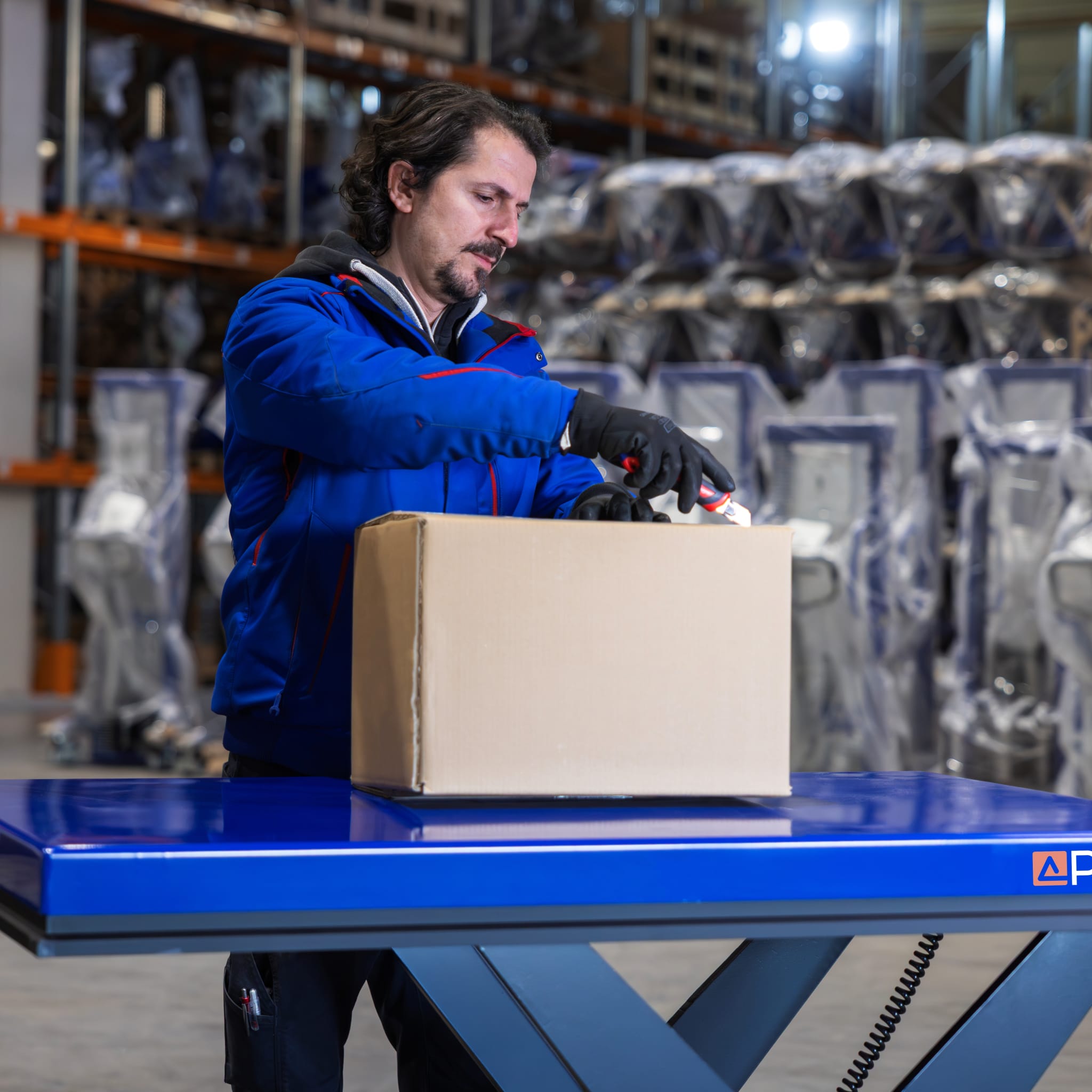 Stationary Electric Scissor Lift TABLE