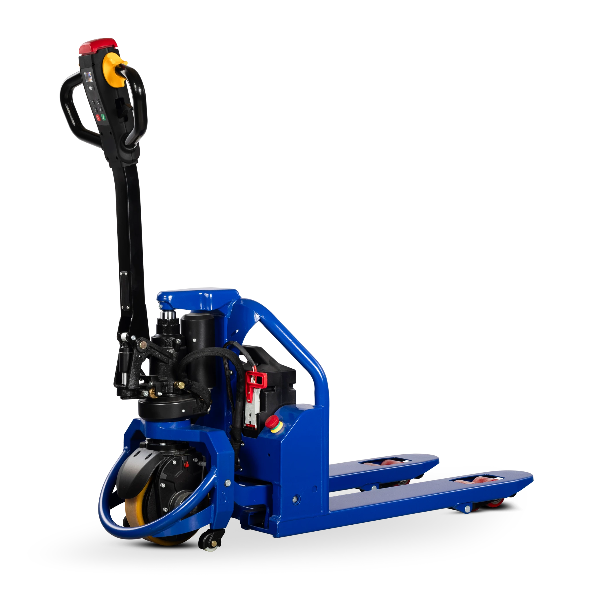 Short electric pallet truck FLEXIBLE-M with 800 mm forks