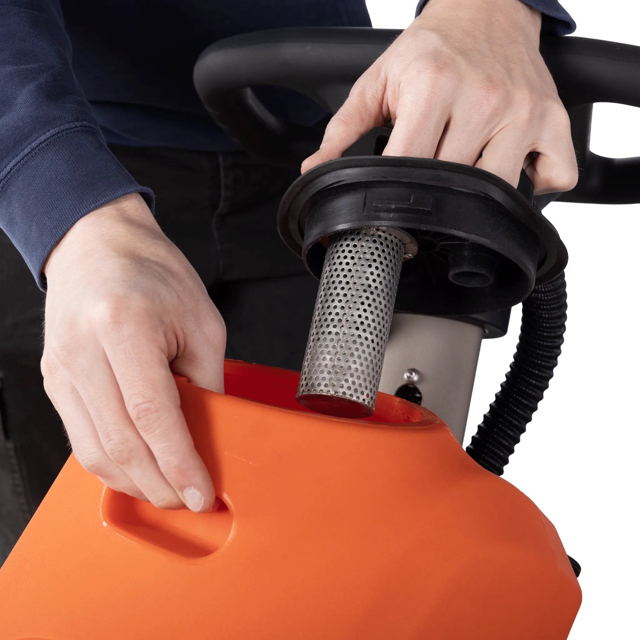 Kleine Scheuersaugmaschine SCRUBBER-XS mit 380 mm Bürsten