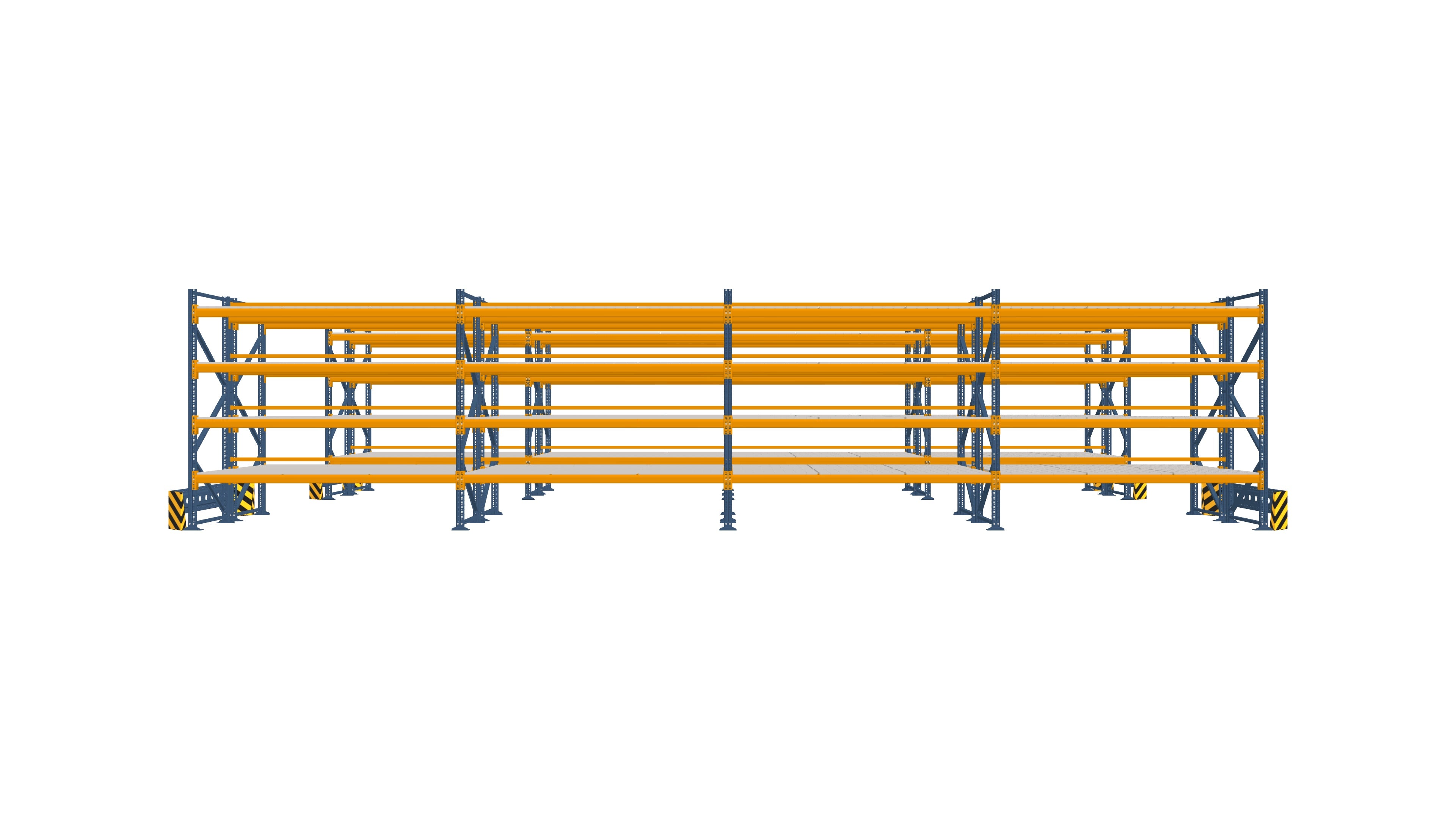 Konfiguration vom 25.05.2026 - 11.70 m x 2.50 m für 240 Paletten mit 500 kg