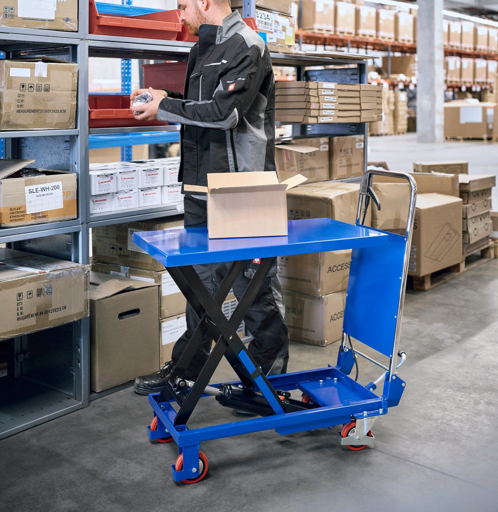 Used: Lift table trolley X for 800kg