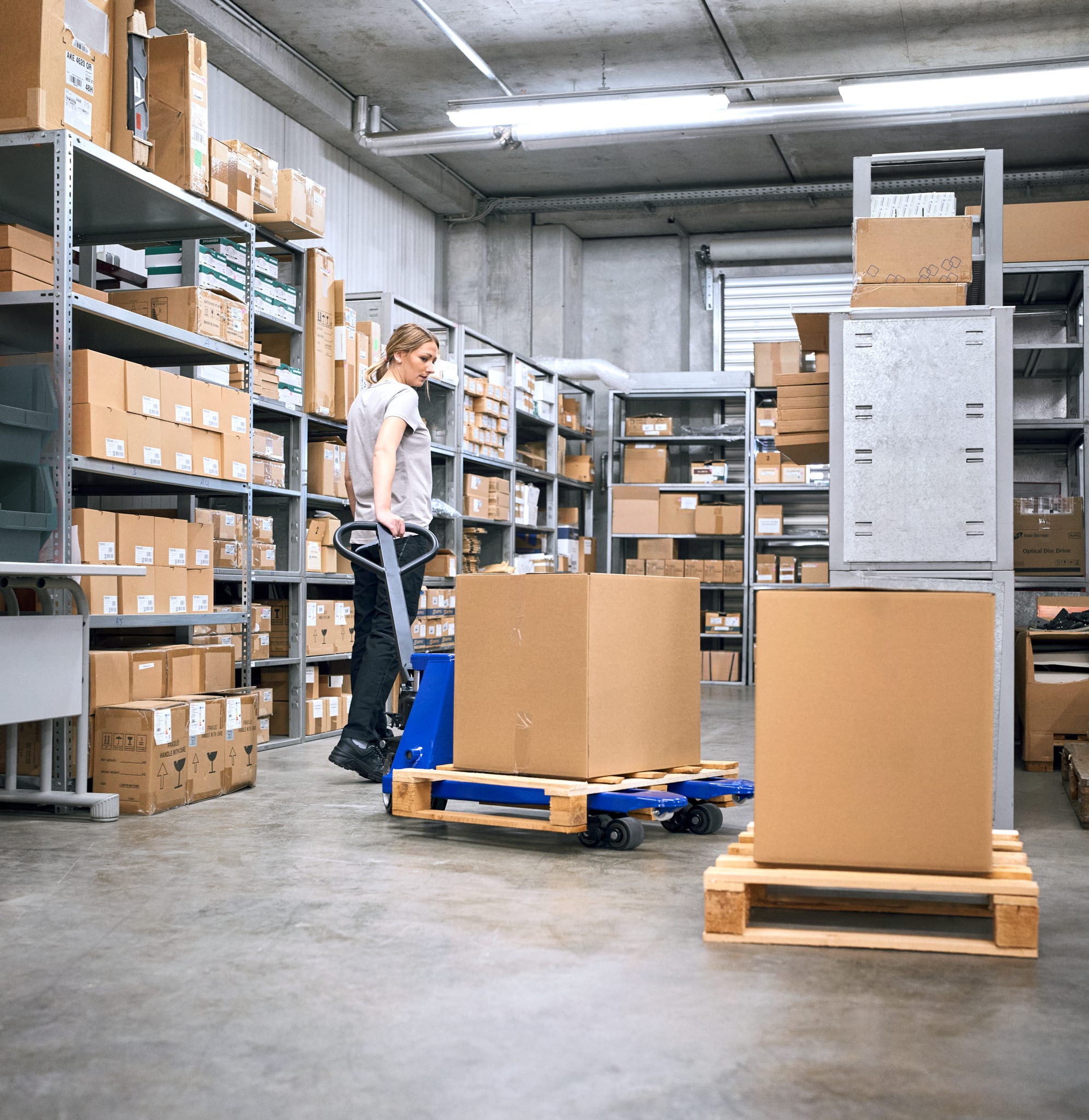 Used hand pallet truck SIX-SHORT-R with 800mm forks