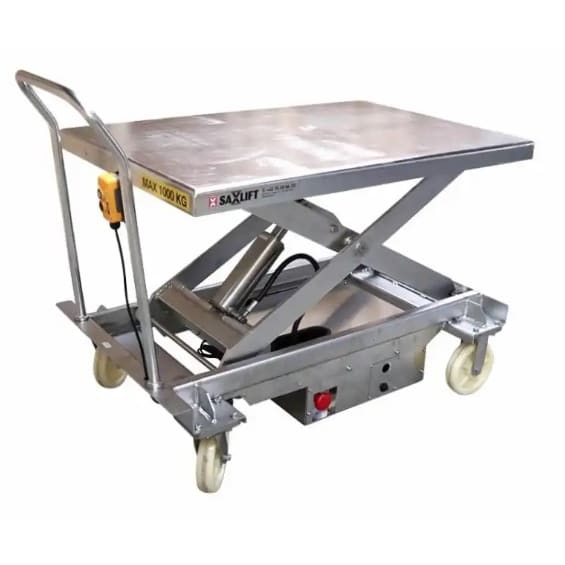 Elektrischer Edelstahl-Hubtischwagen von Sax Lift