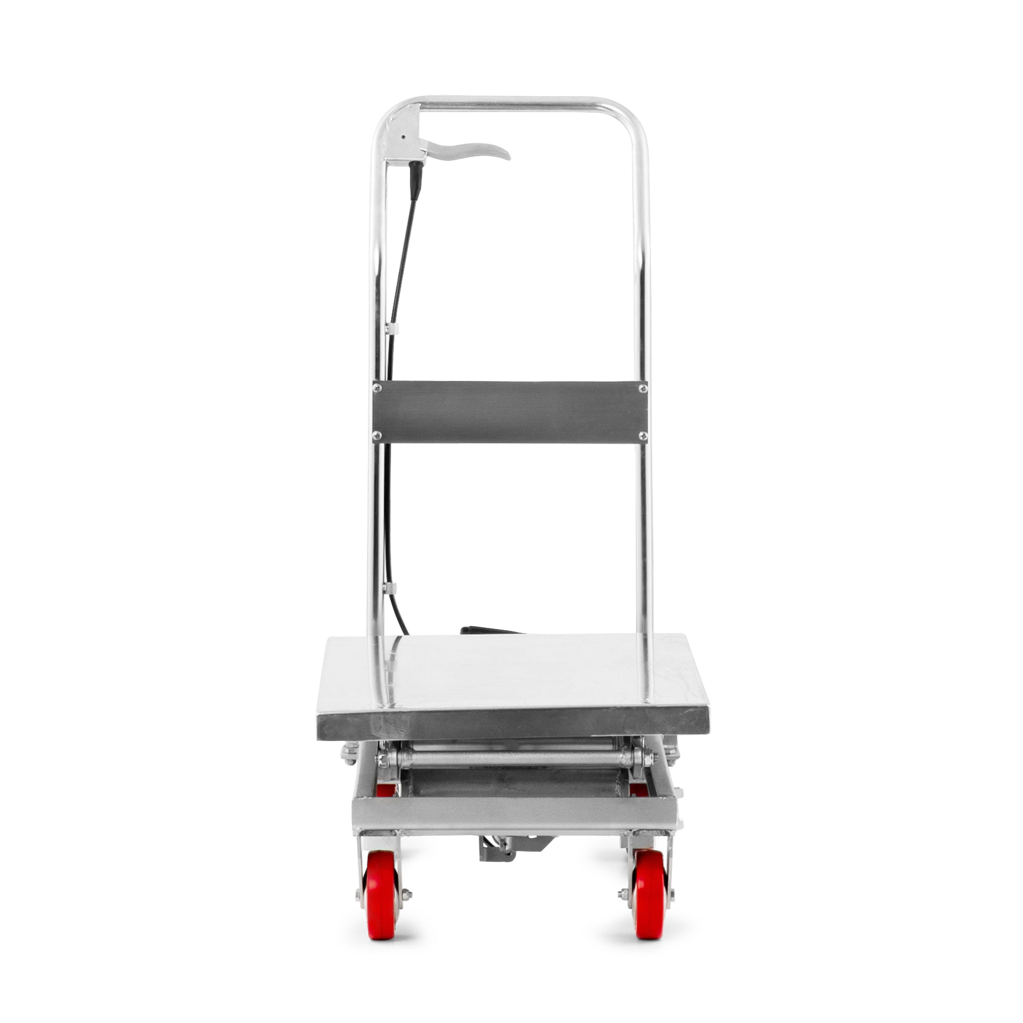 mobile double scissor lift table stainless steel 8