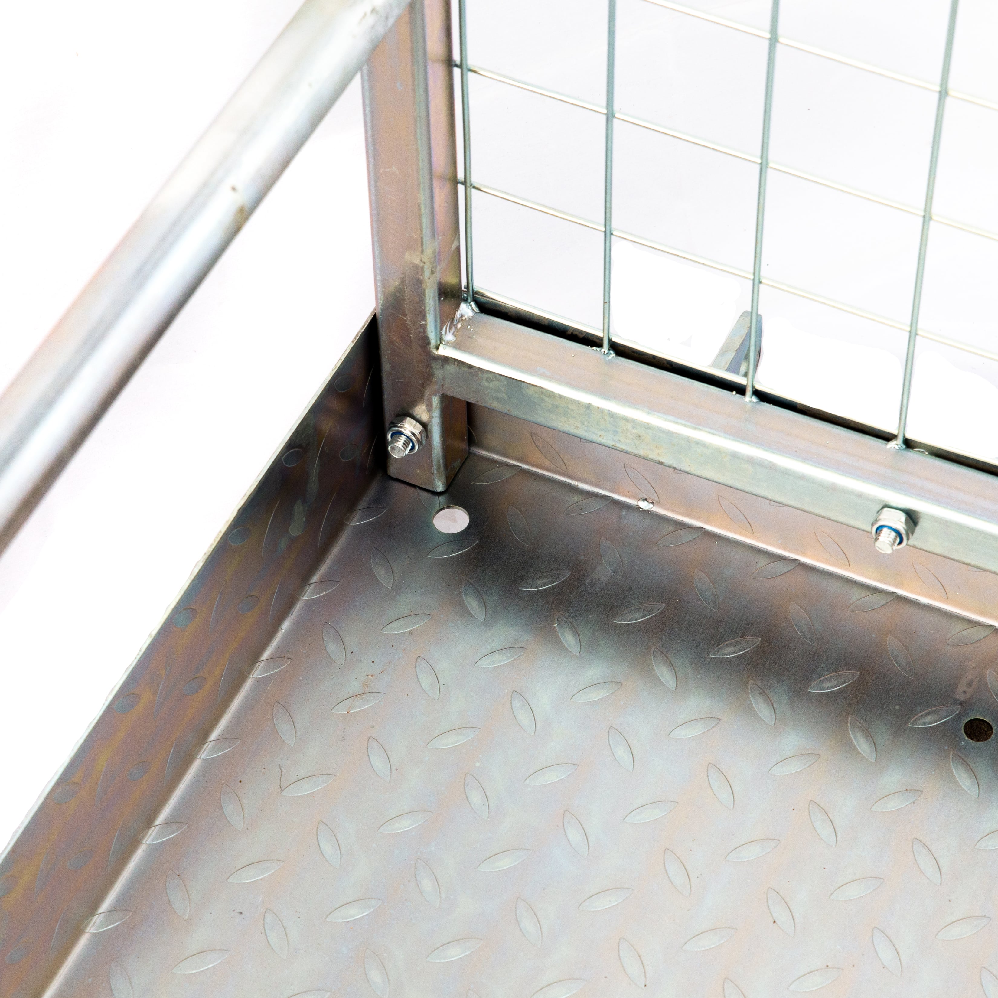 Pallit Staplerbühne Verzinkt – 250 Kg, 1150x1080 Mm, Mit Sicherheitskorb