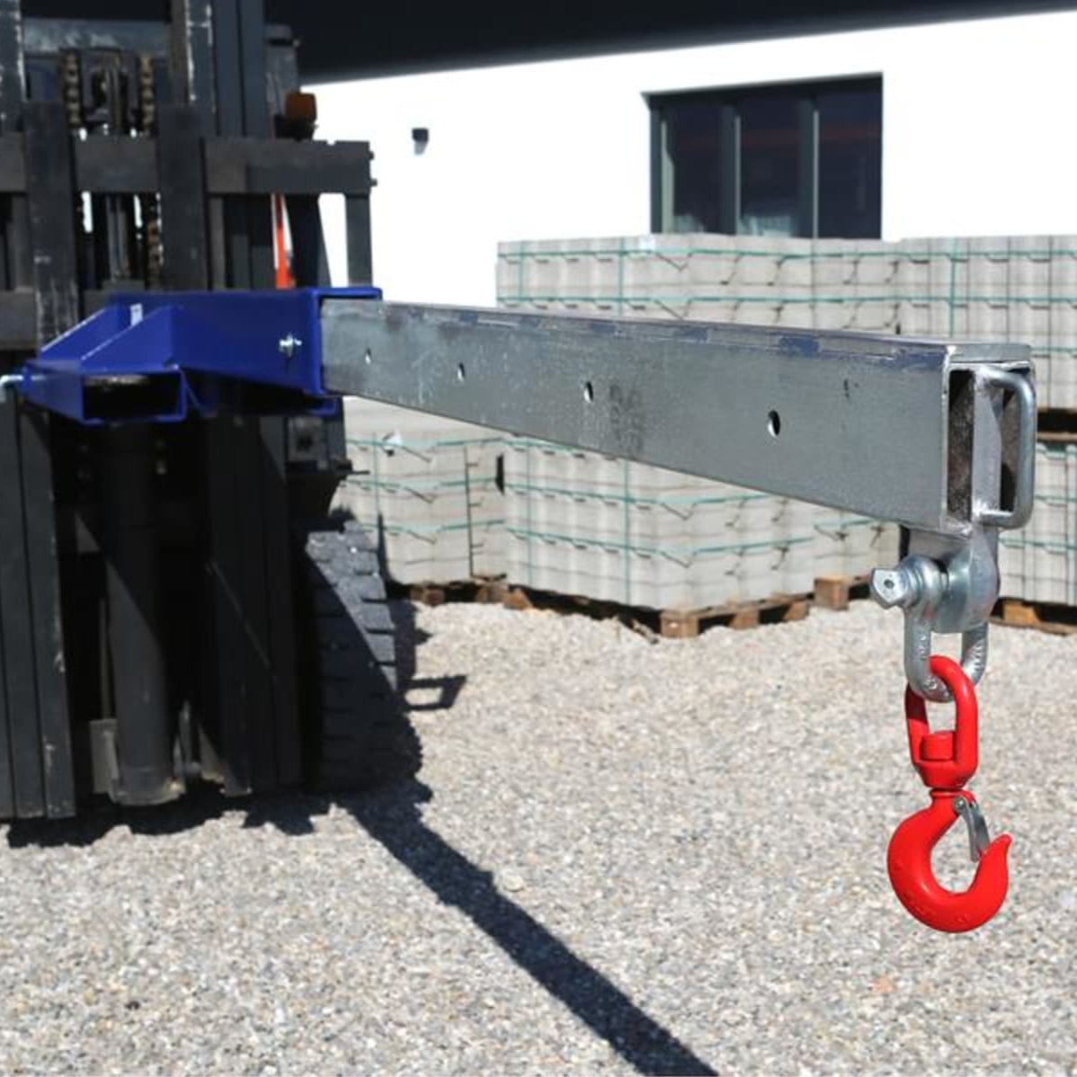 extendable forklift jib arm image 4