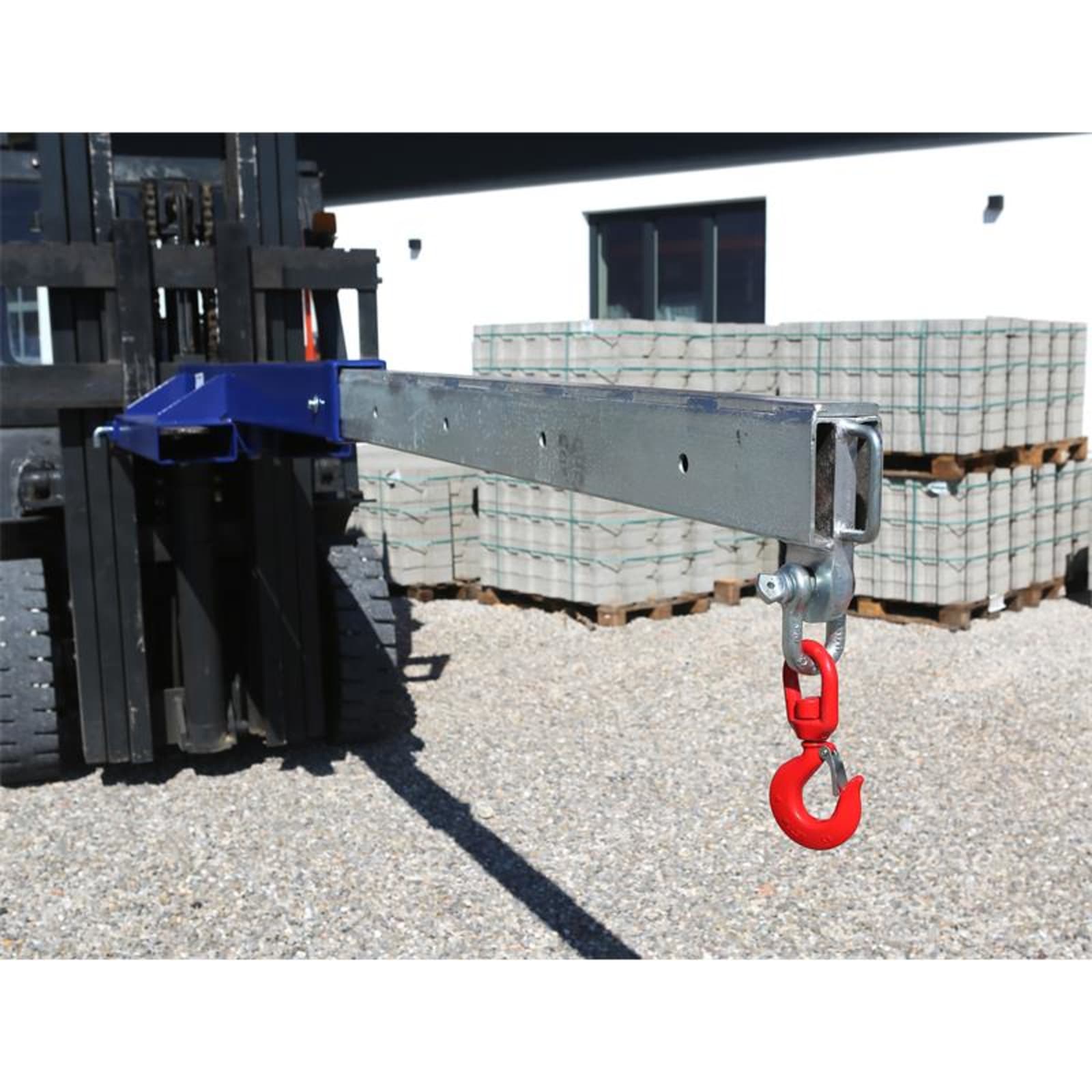 extendable forklift jib arm image 4